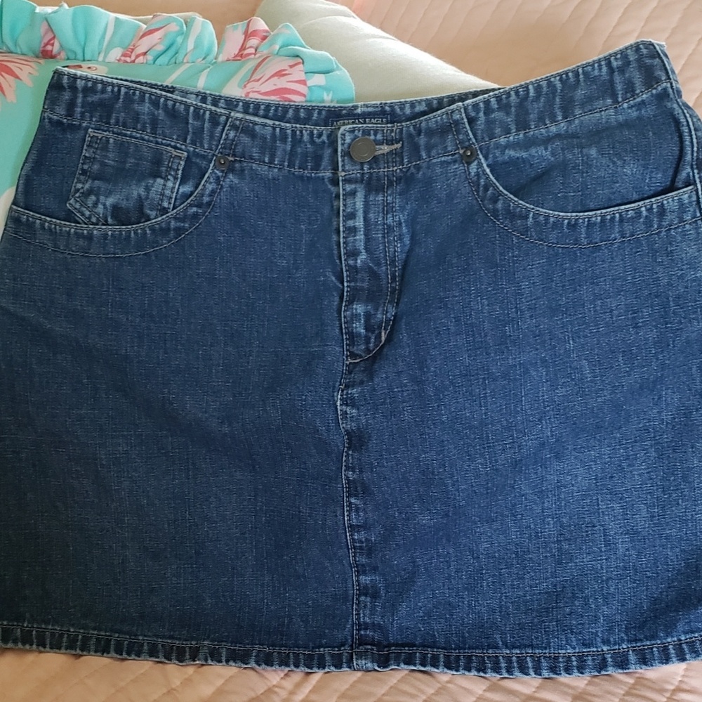 American Eagle Denim mini skirt size 10